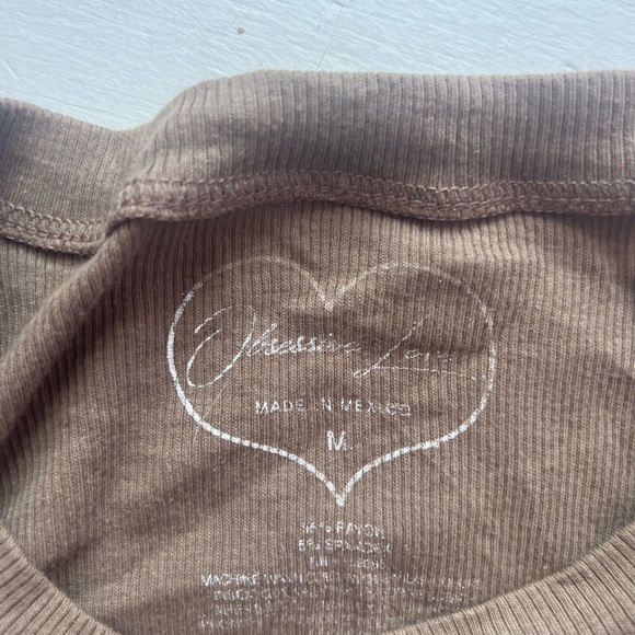 Crop brown sun shirt - Picture 4 of 4